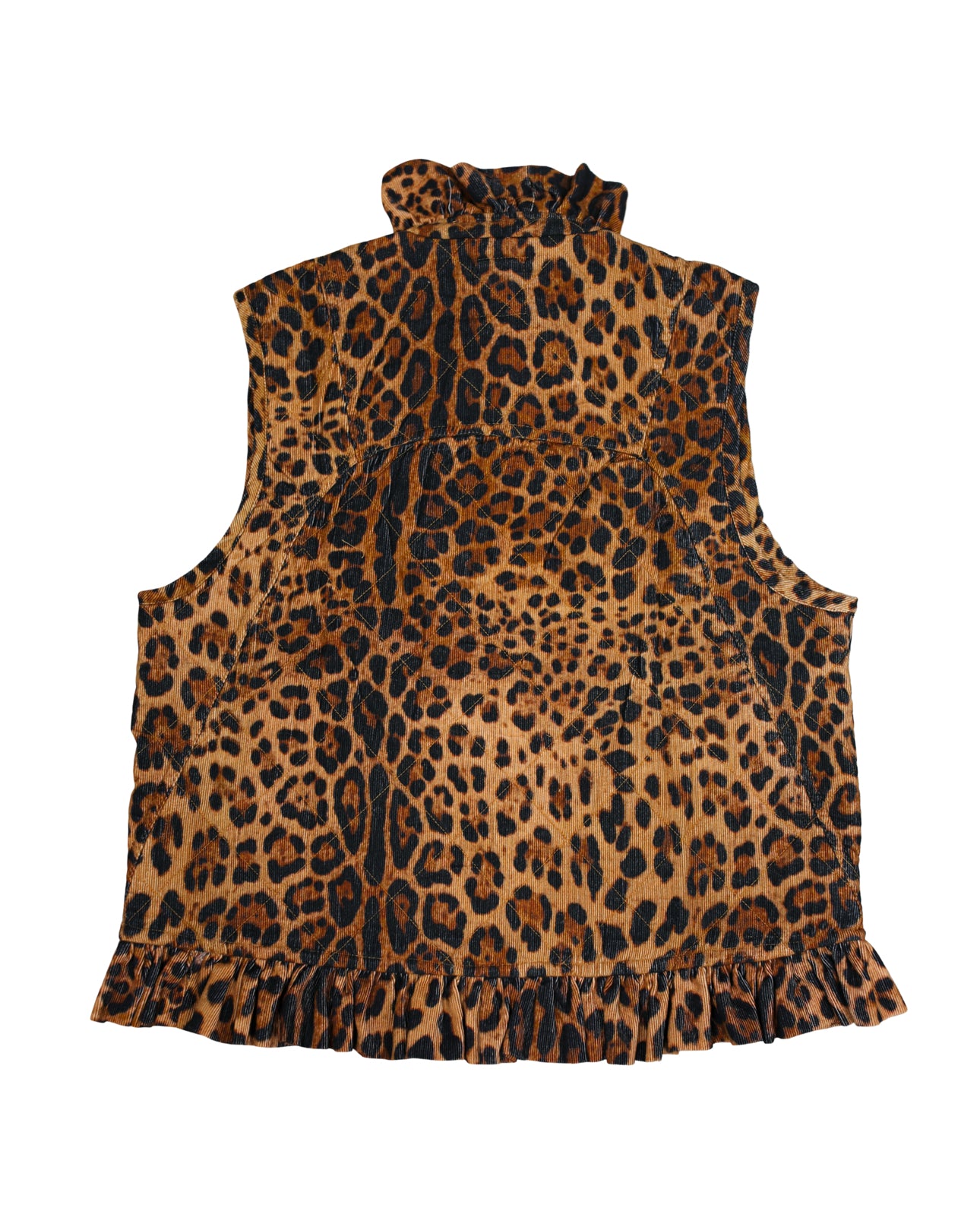 Vivienne Vest in leopard corduroy – Elizabeth Wilson Designs