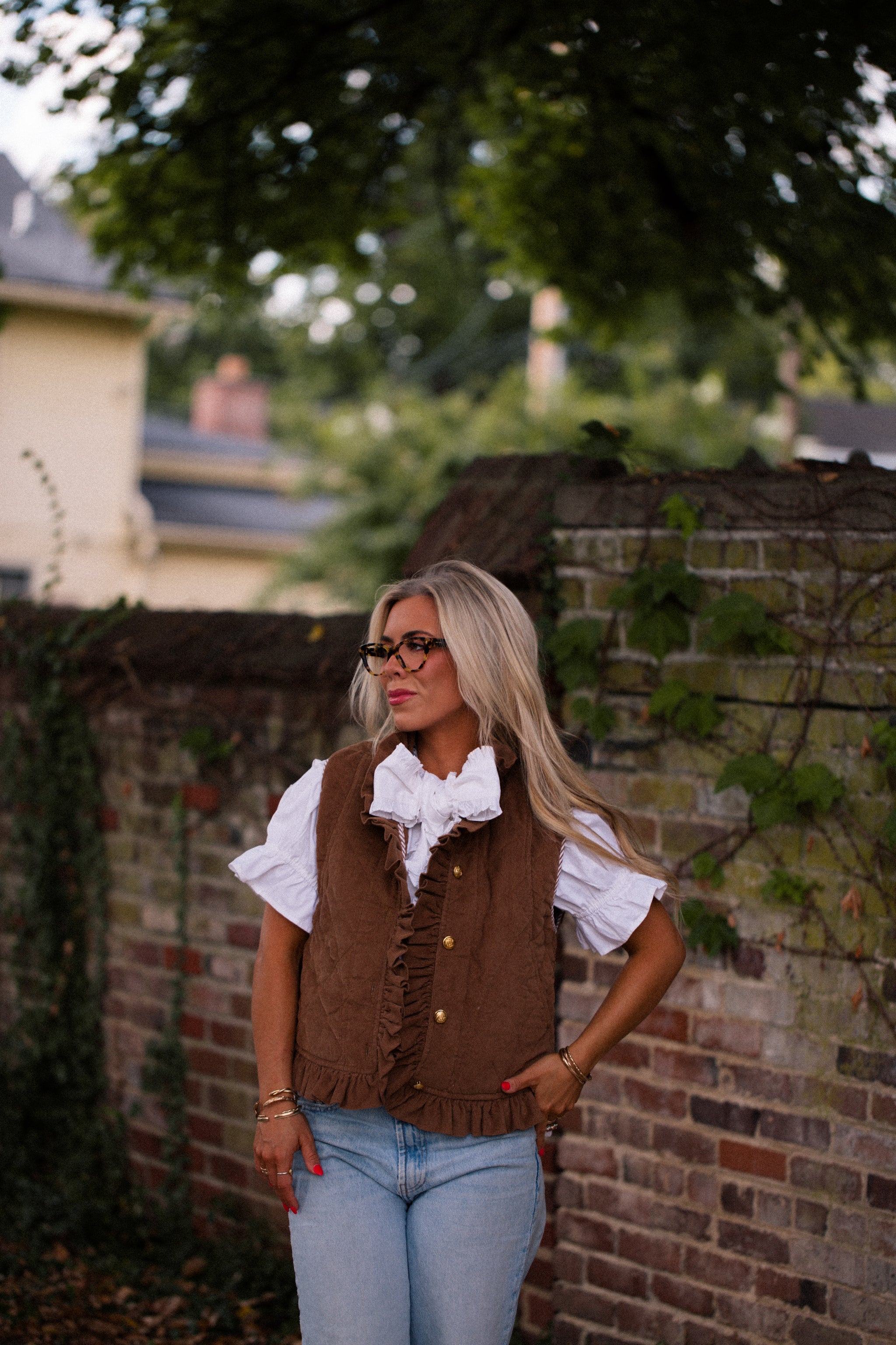 Vivienne Vest in chocolate – Elizabeth Wilson Designs