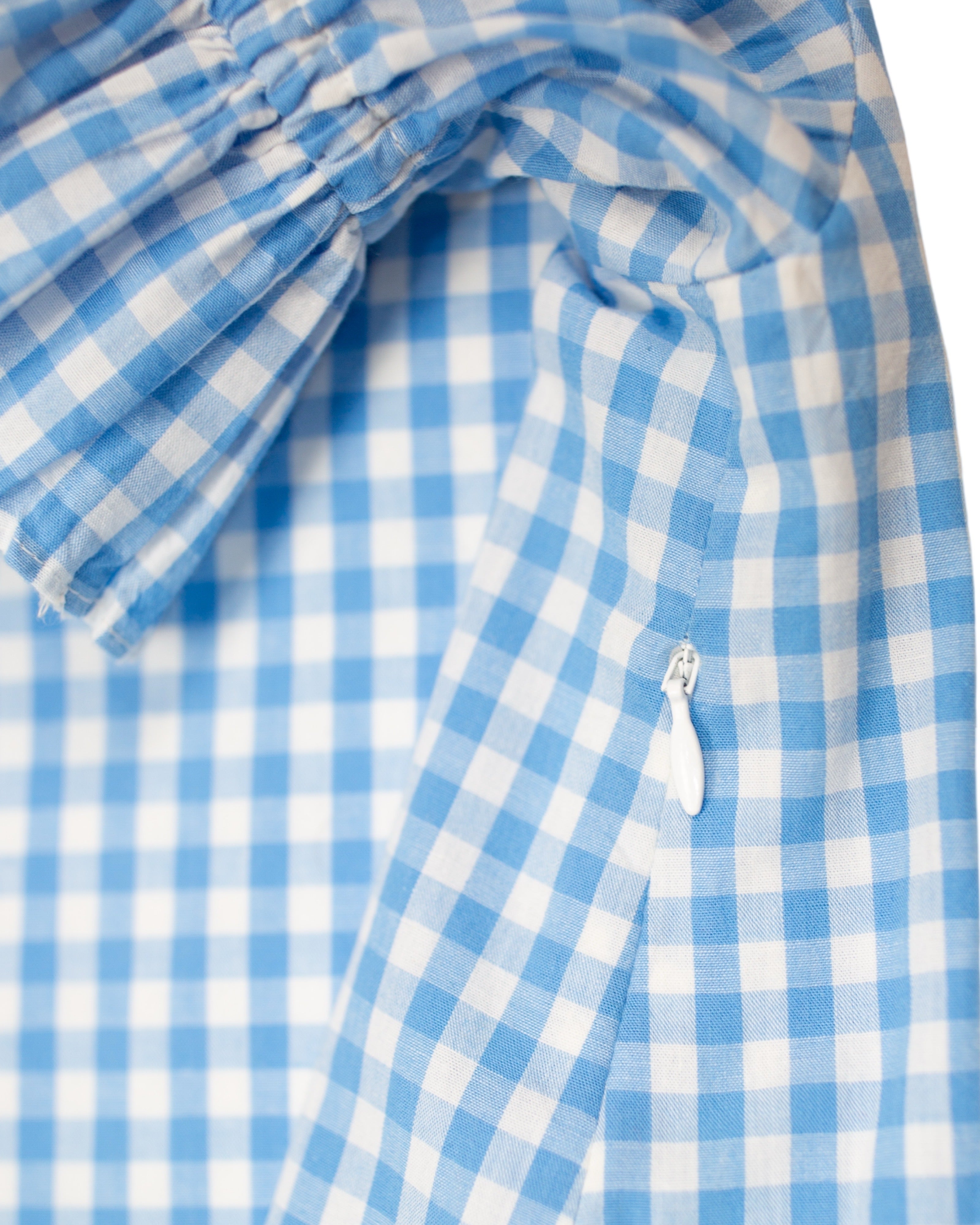 Josie shift dress in blue gingham Elizabeth Wilson Designs Josie shift dress in blue gingham Elizabeth Wilson Designs
