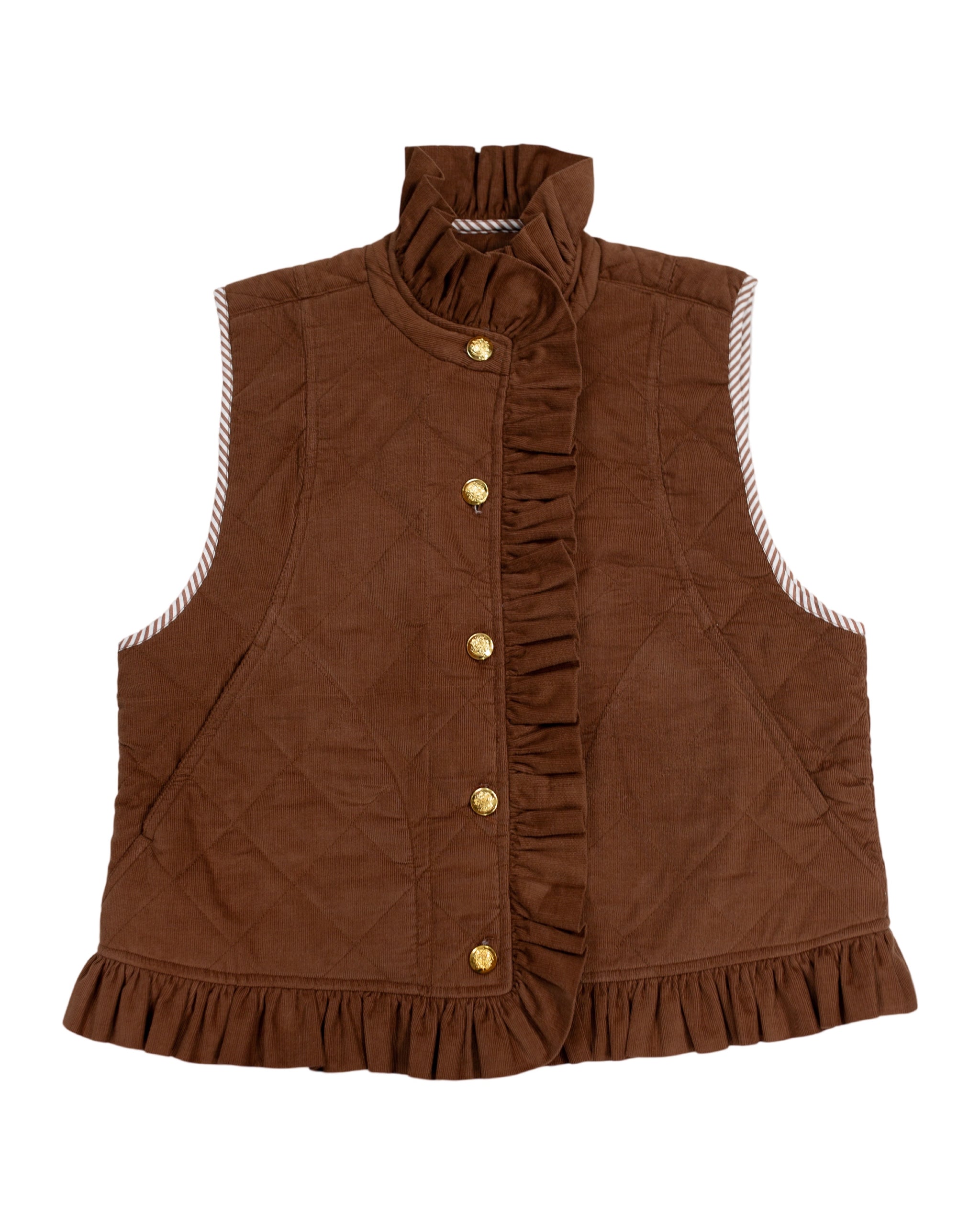 Vivienne Vest in chocolate – Elizabeth Wilson Designs